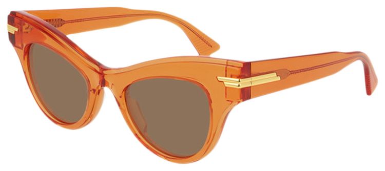 Bottega Veneta Sunglasses Shiny Transparent Orange