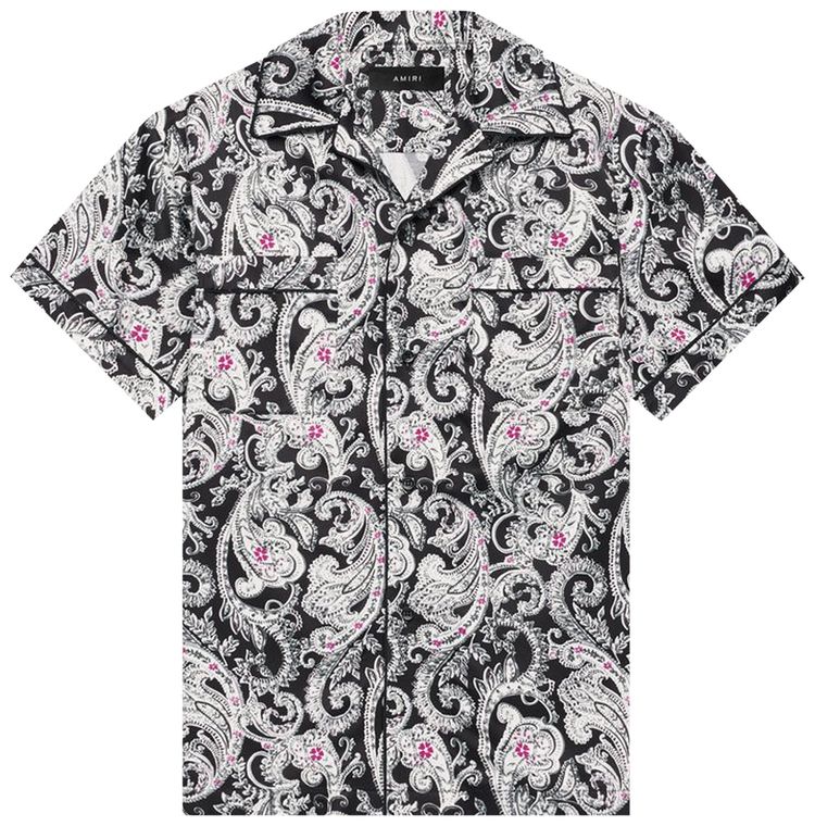 Amiri Paisley Pajama Shirt Black