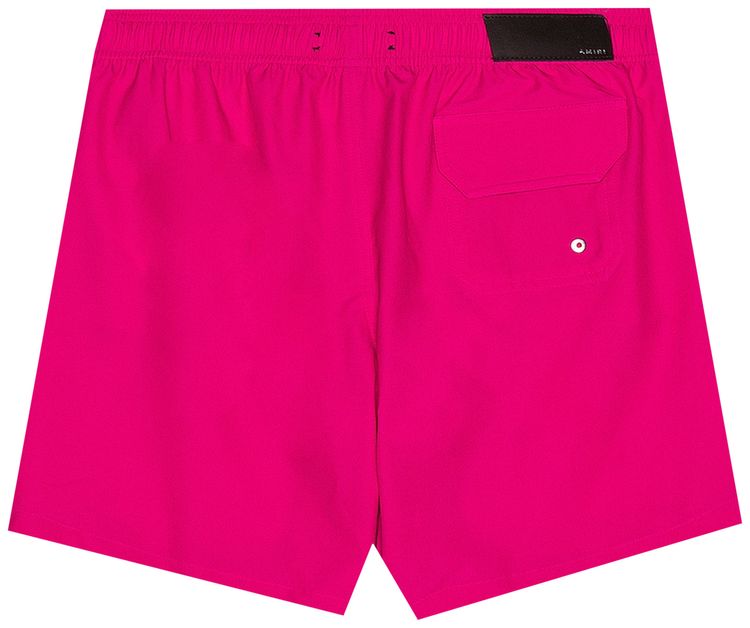 Amiri Vertical Logo Swim Trunks Peacock