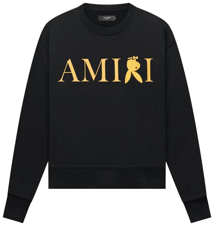 Amiri Reverse Bunny Crew BlackGold