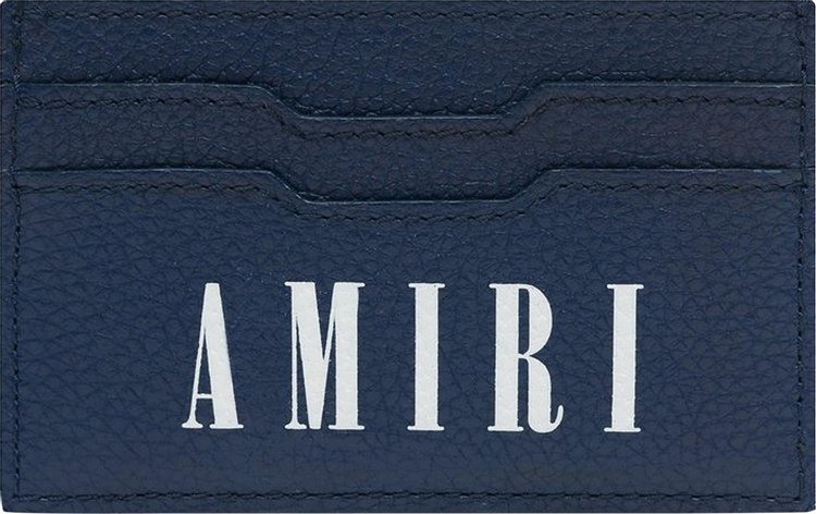 Amiri Large Logo Card Holder Navy