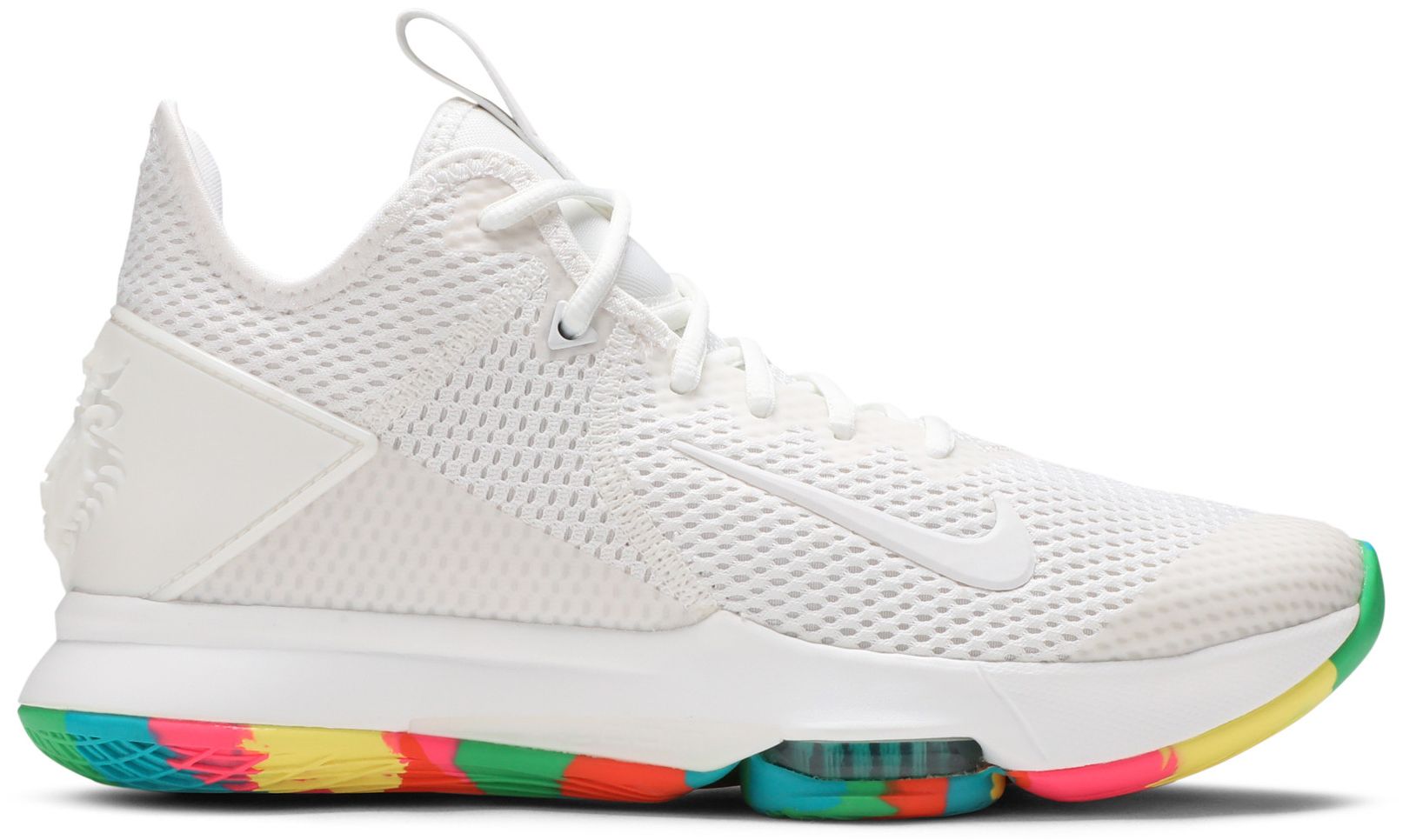 lebron witness 4 white and rainbow