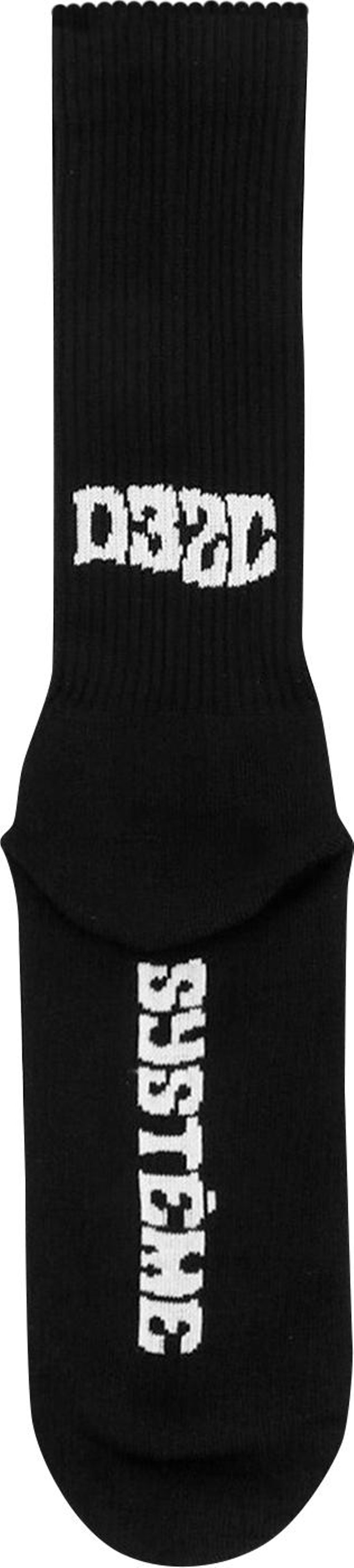 032C Systeme Logo Socks Black