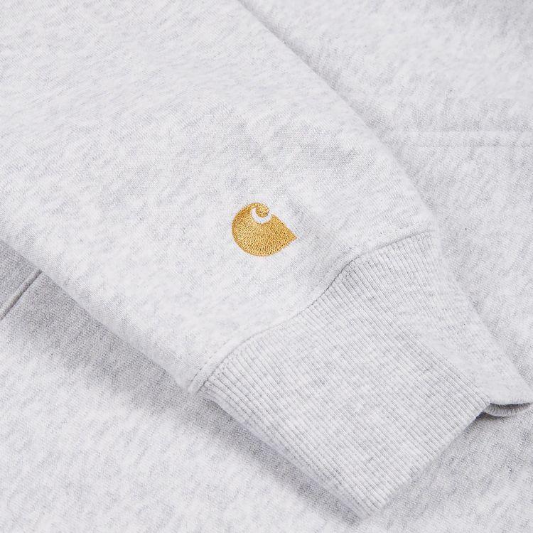 Carhartt WIP Chase Neck Zip Sweater Ash Heather