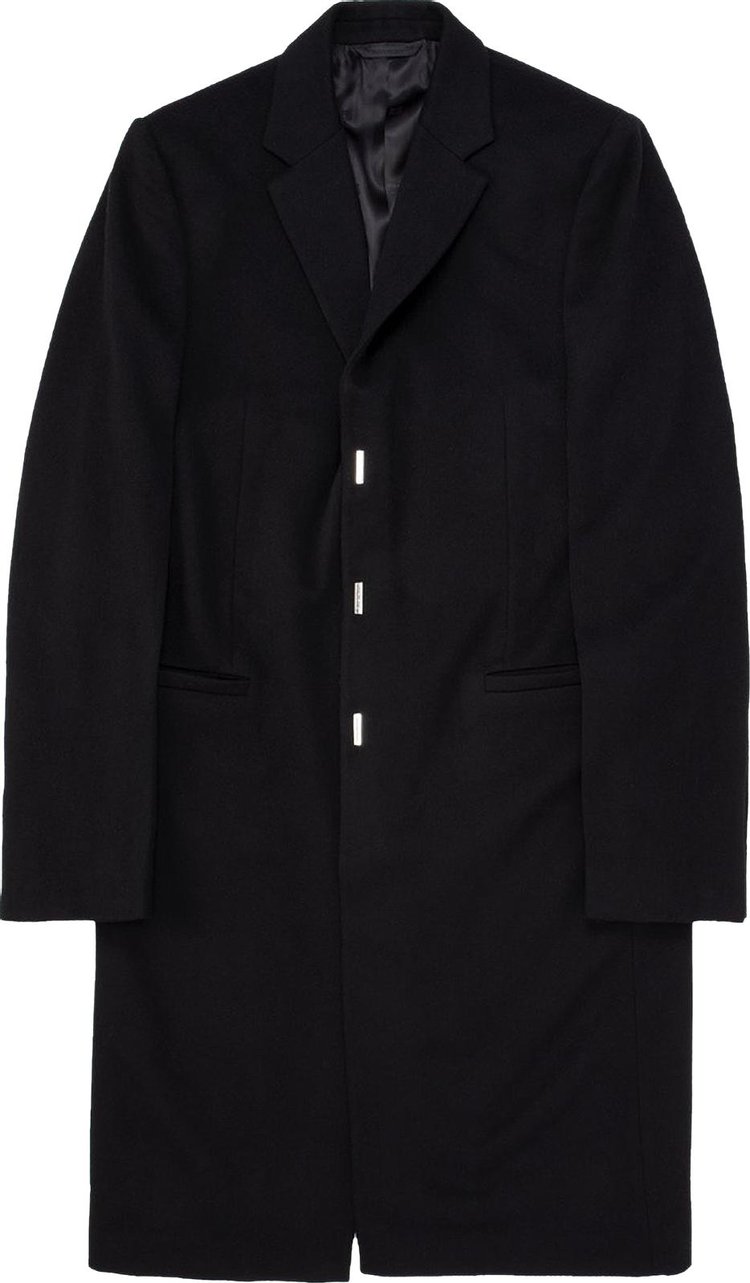 Givenchy Mid Length 3 Hook And Bar Slim Fit Coat 'Black'