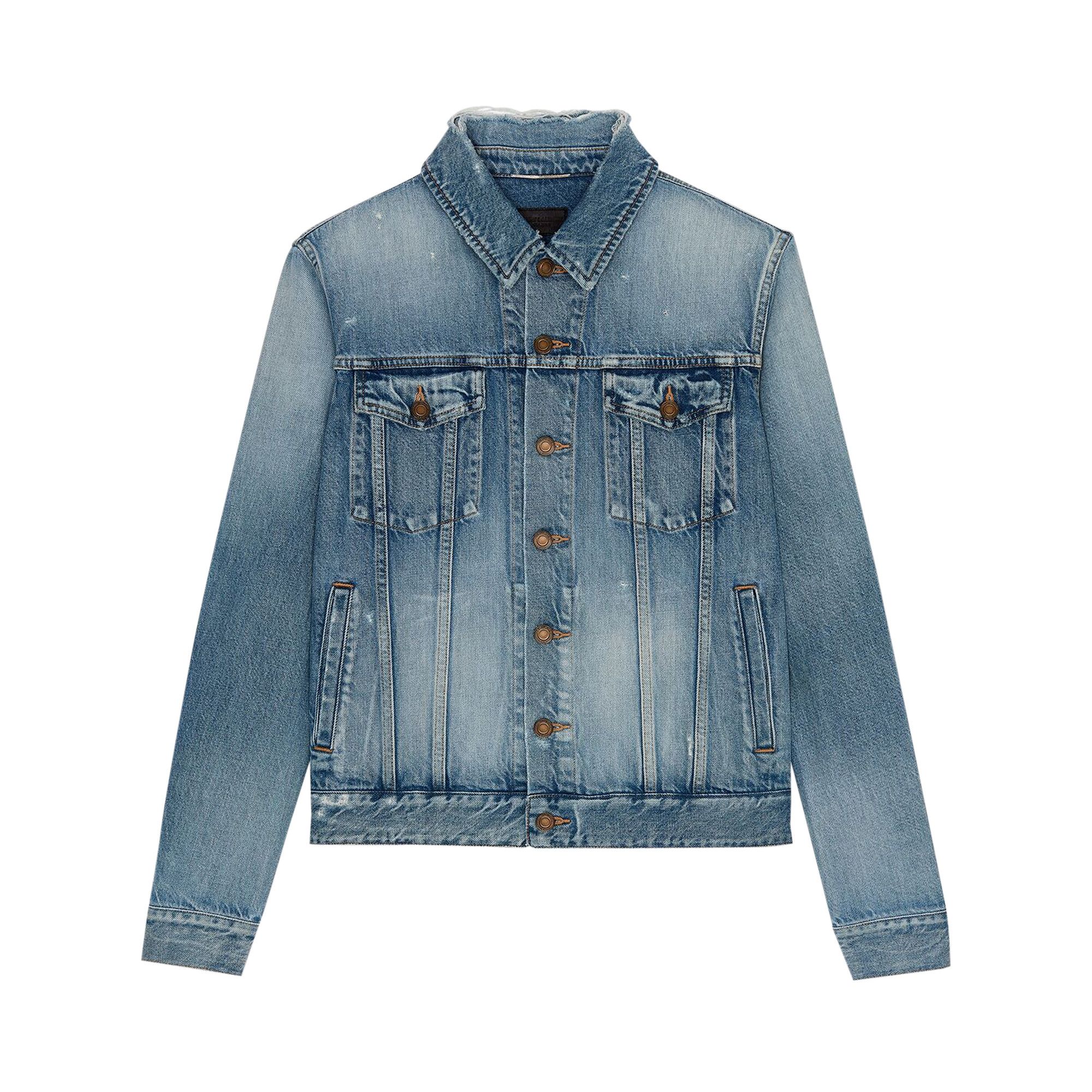 Buy Saint Laurent Classic Denim Jacket 'Sky Blue' - 627584 Y820L