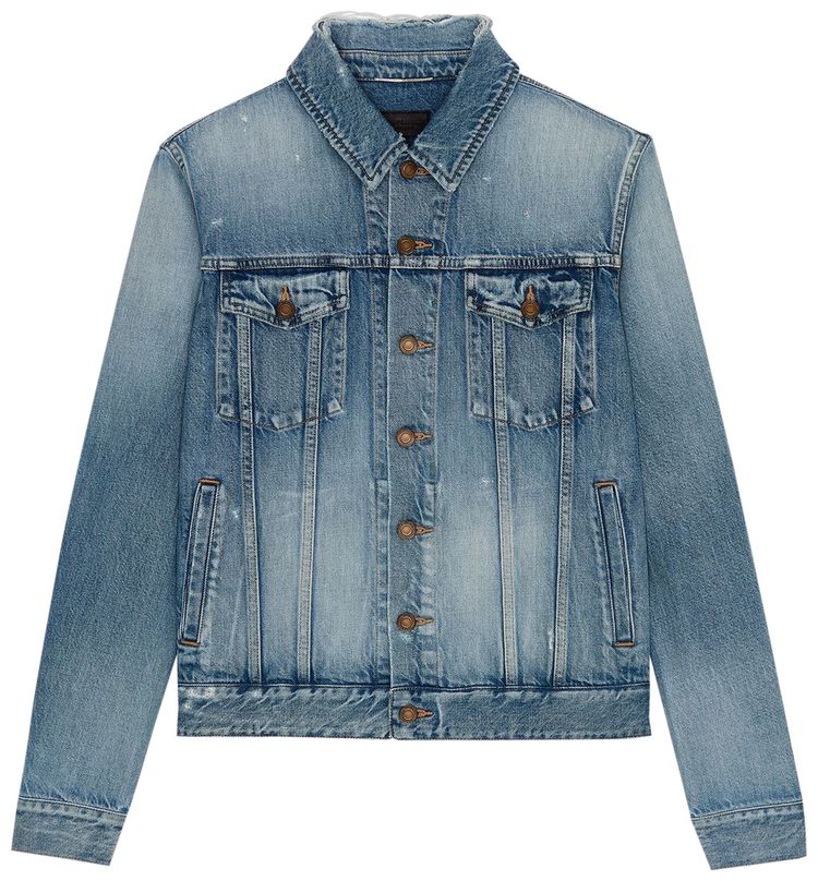 Saint Laurent Classic Denim Jacket Sky Blue