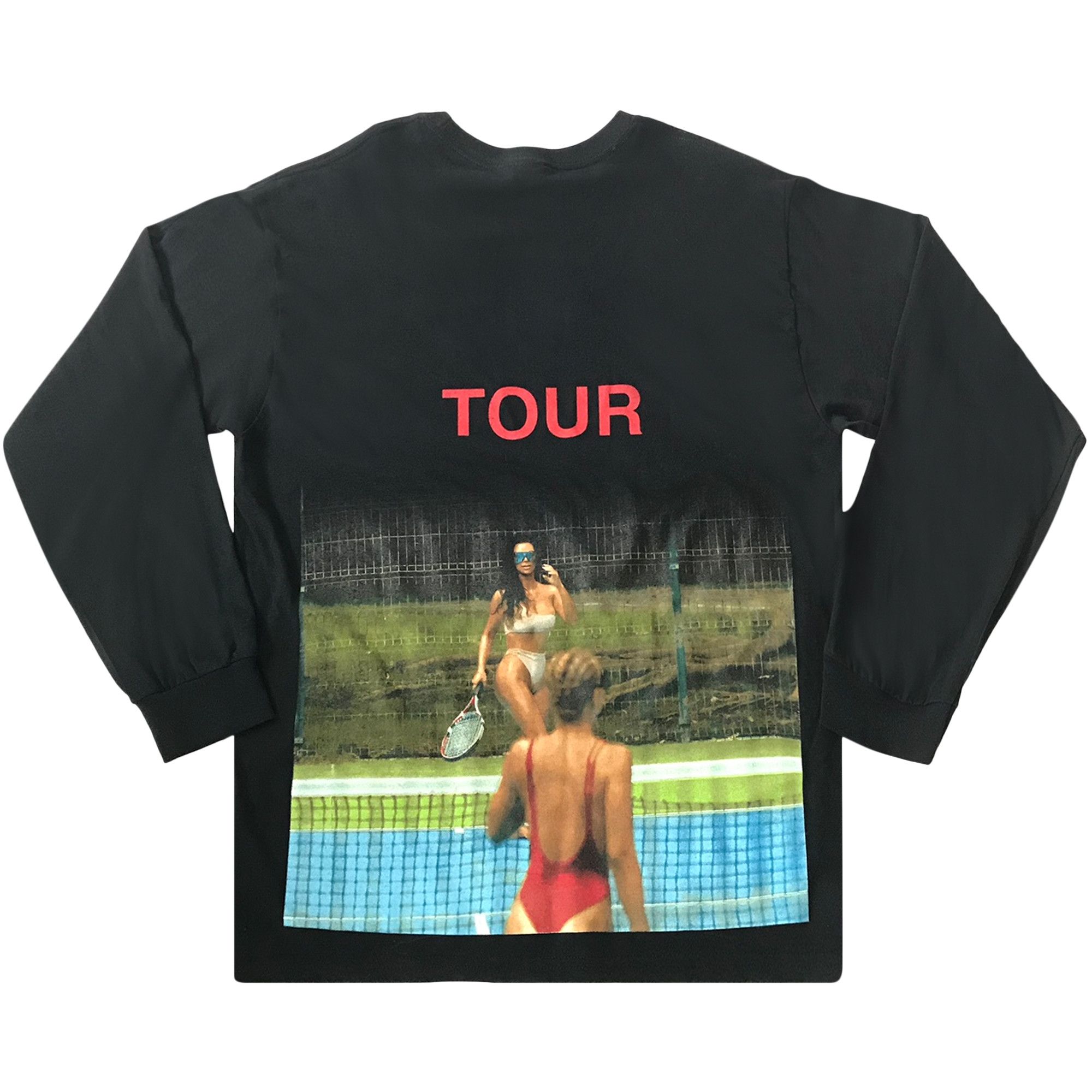 Buy Kanye West Saint Pablo Kim Tennis Long-Sleeve T-Shirt 'Black