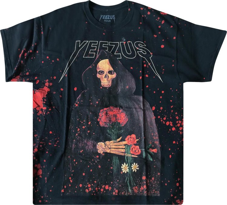 Kanye West Yeezus Australian Tour Red Splatter Shirt 'Black'