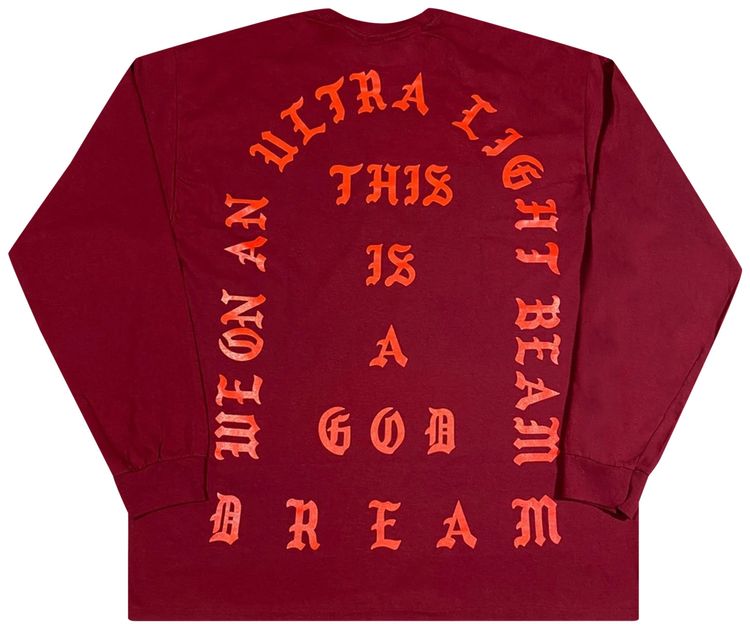 Kanye West Pablo Tour Long Sleeve T Shirt Red