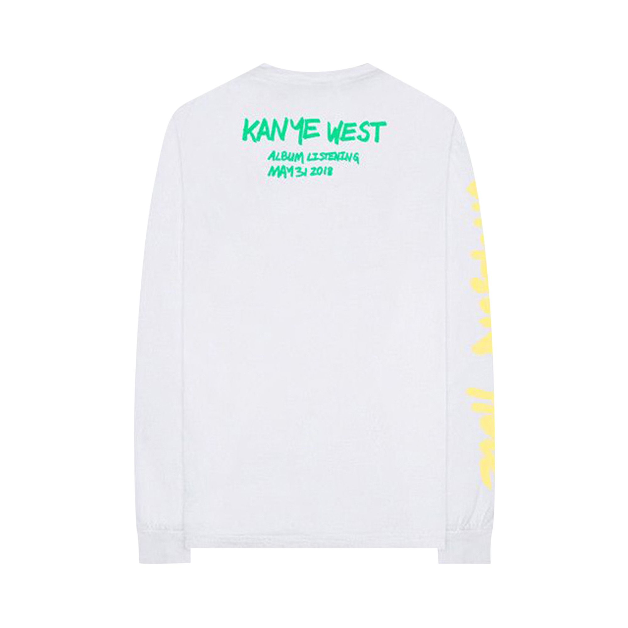 Size m Kanye West Wyoming Long Sleeve T Shirt White