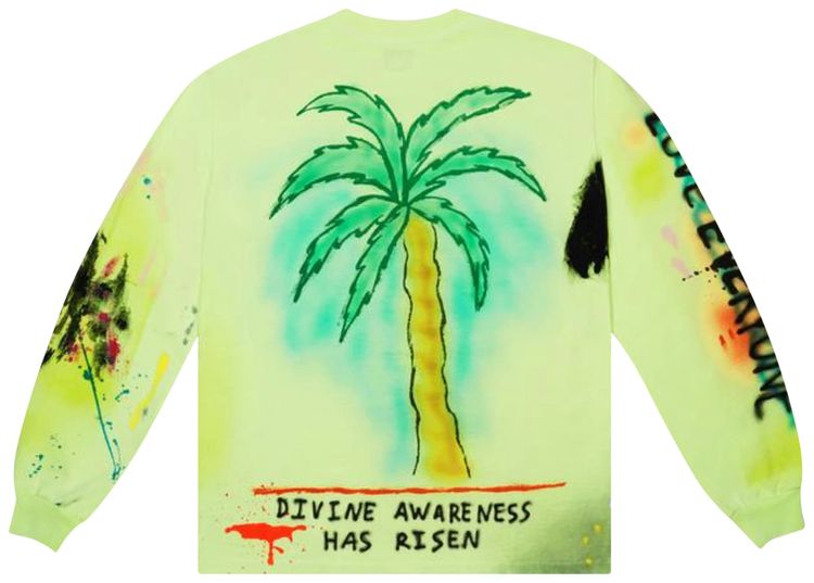 Kanye West x Wes Lang Wyoming Long Sleeve T Shirt Frozen Yellow