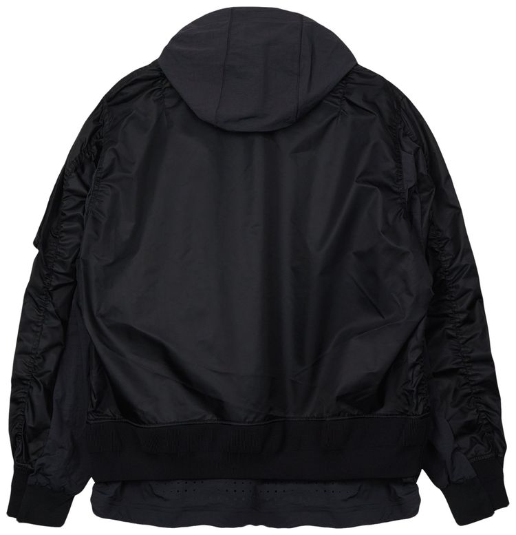 Nike x Sacai Layered Bomber Jacket Black