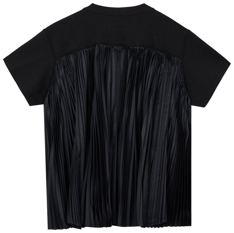 Nike Womens x Sacai Short Sleeve Fleece Top Black