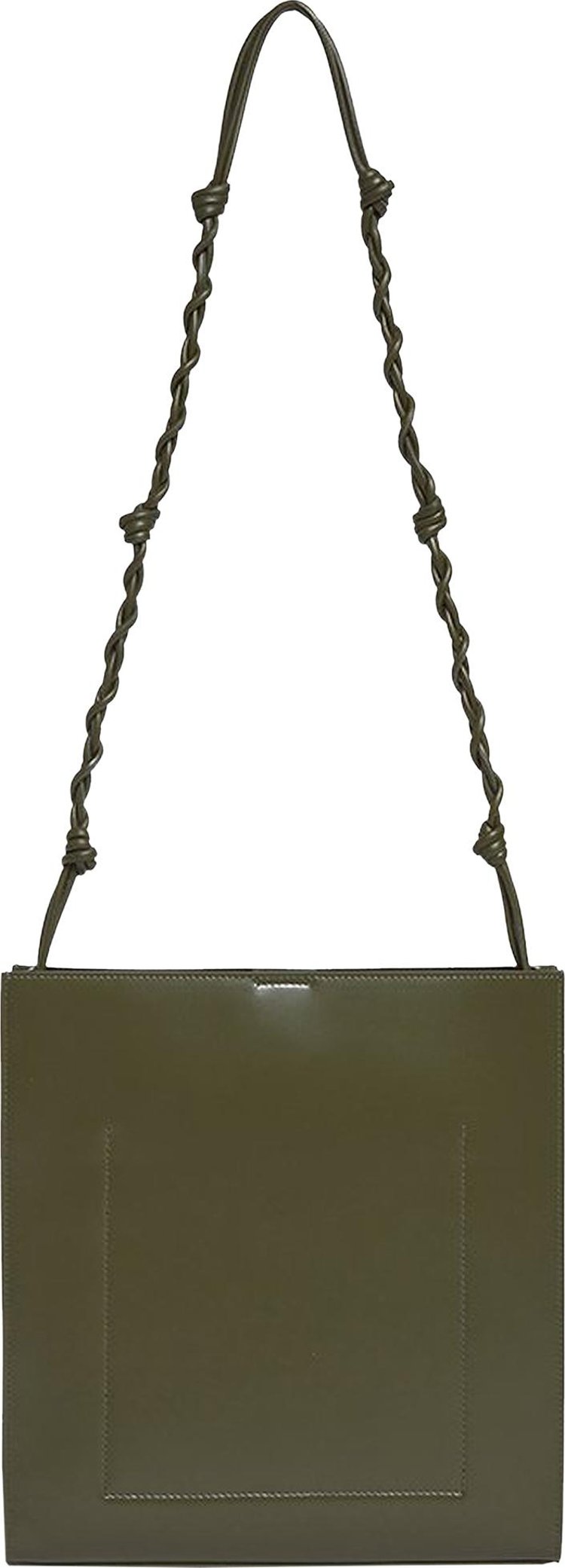 Jil Sander Tangle Medium Shoulder Bag Uniform Green