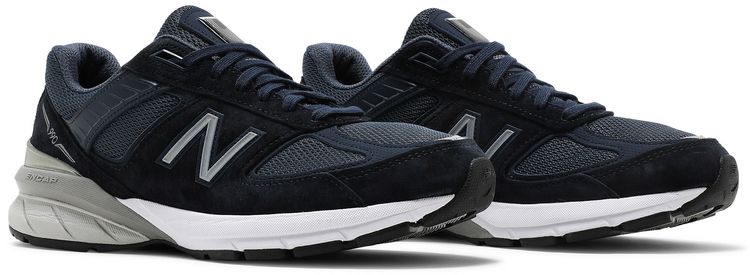 New Balance Wmns 990v5 Made in USA Wide Navy Silver