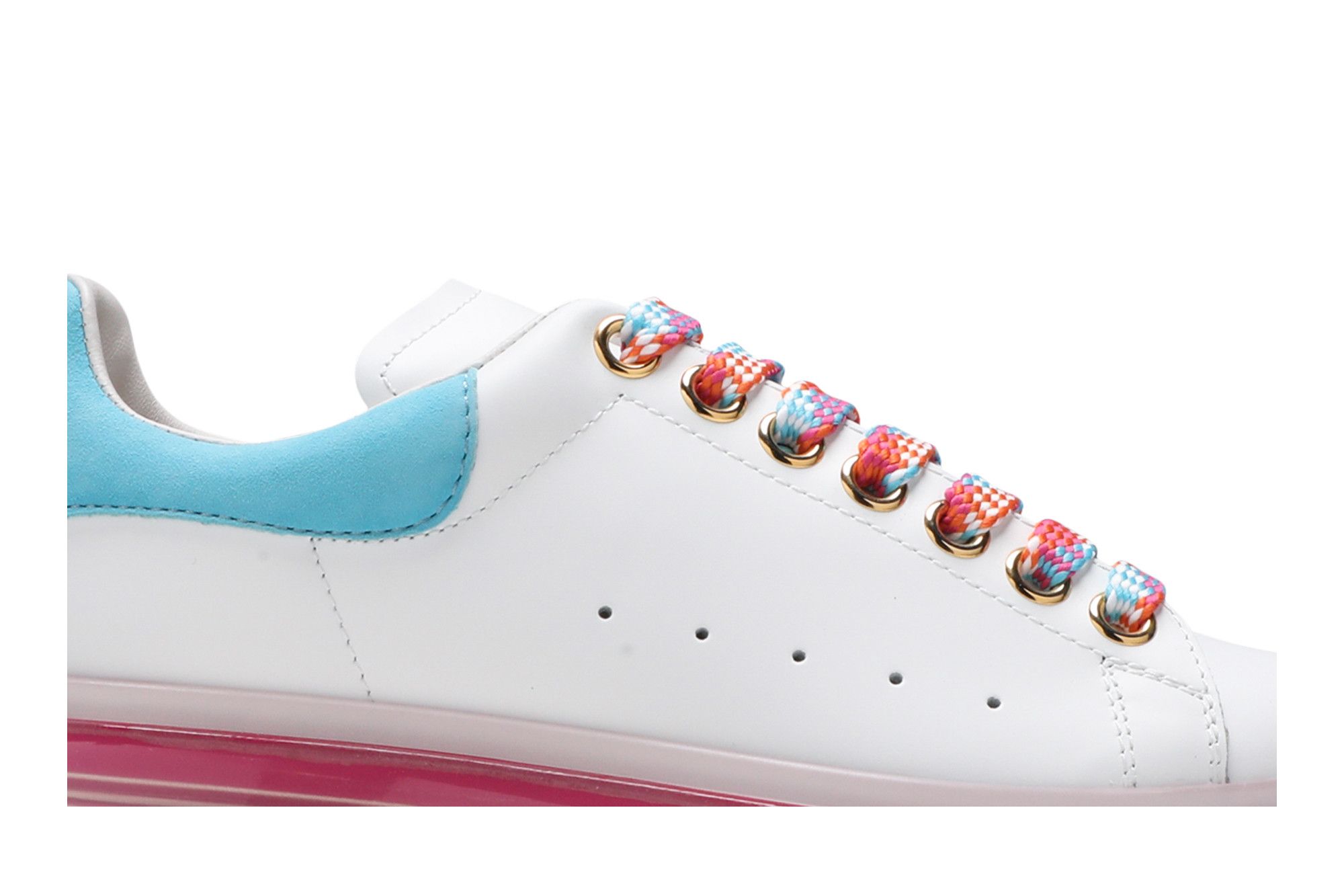 Buy Alexander McQueen Wmns Oversized Sneaker 'White Pink' - 612744