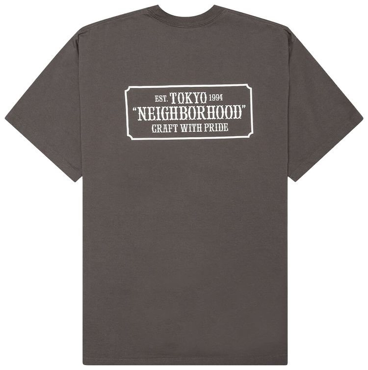 Neighborhood Bar  Shield Short Sleeve C Tee Grey