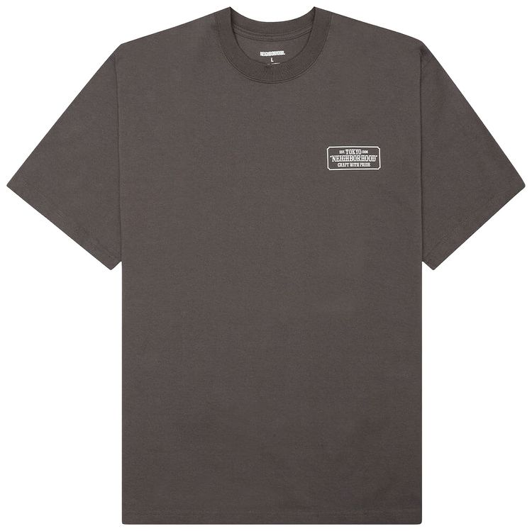 Neighborhood Bar  Shield Short Sleeve C Tee Grey