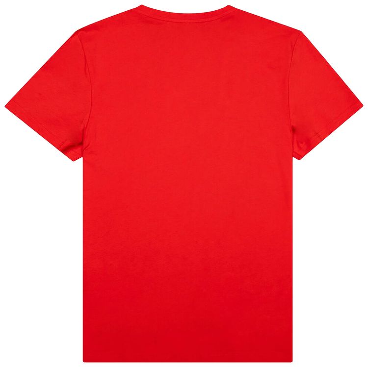 Balmain Printed T Shirt RougeBlanc