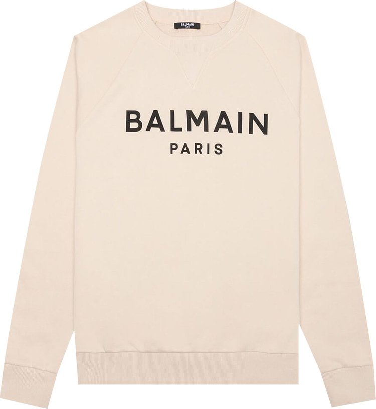 Balmain Printed Sweatshirt 'Ivoire/Noir'