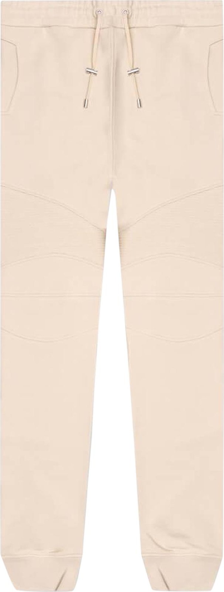 Balmain Ribbed Printed Sweatpants 'Ivoire/Noir'