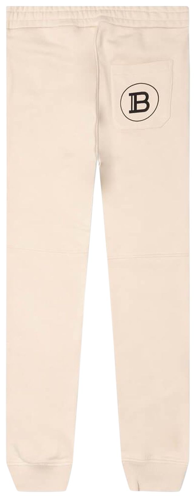 Balmain Ribbed Printed Sweatpants IvoireNoir