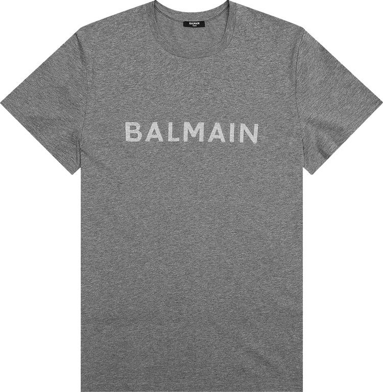 Balmain Eco Sustainable Cut T-Shirt 'Dark Grey'