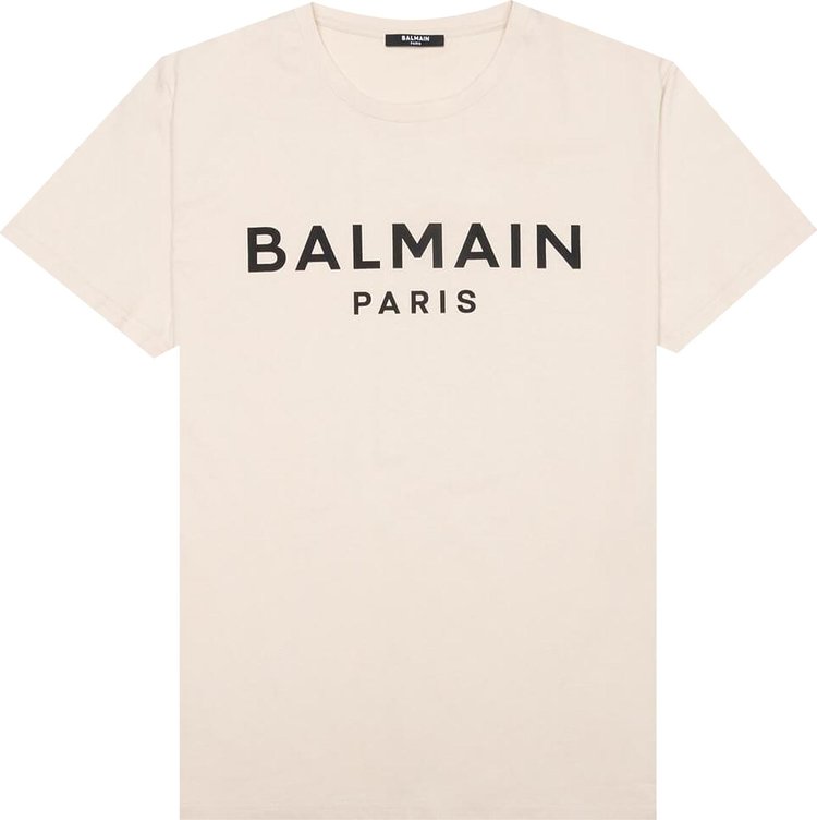 Balmain Printed T-Shirt 'Ivoire/Noir'