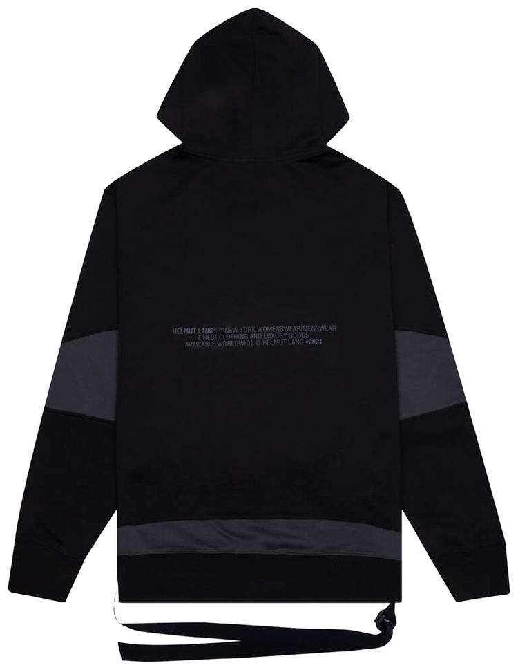Helmut Lang Panel Hoodie BlackNavy