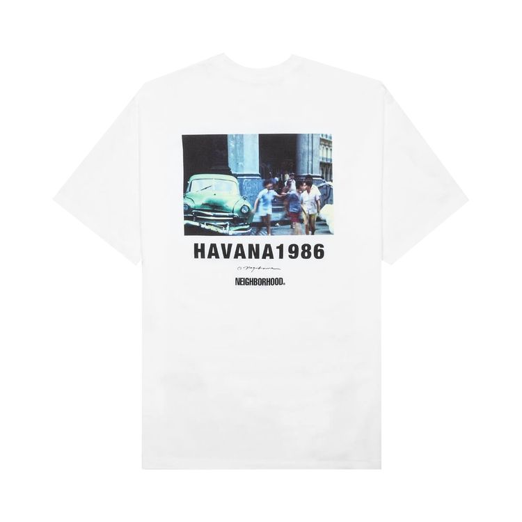 Neighborhood Short Sleeve C Tee White