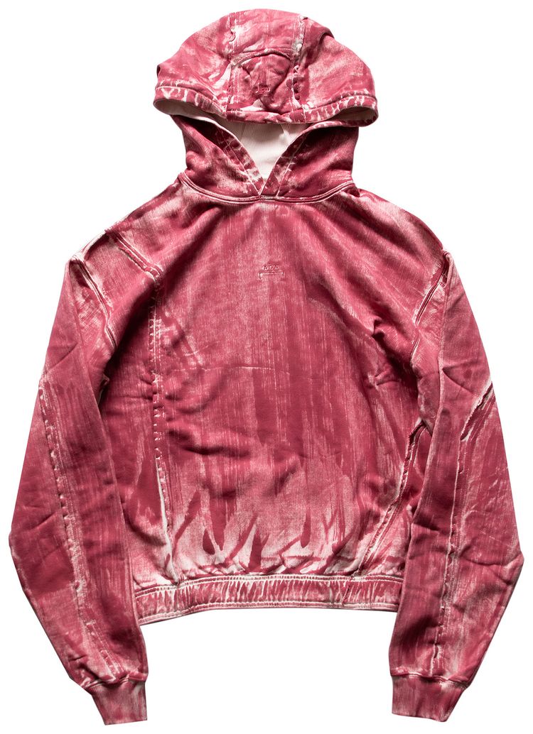 A Cold Wall Knitted Corrosion Hooded Sweatshirt Deep Red