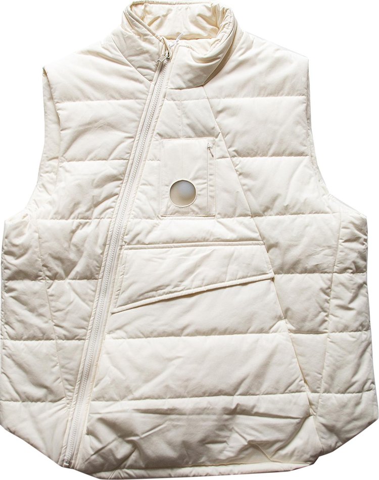A-Cold-Wall* Woven Funnel Gilet 'Warm White'