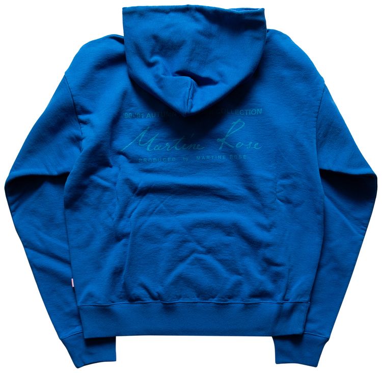 Martine Rose Quiet Riot Hoodie Blue