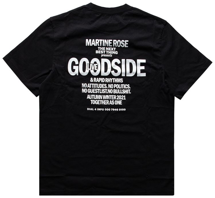 Martine Rose Goodside T Shirt Black