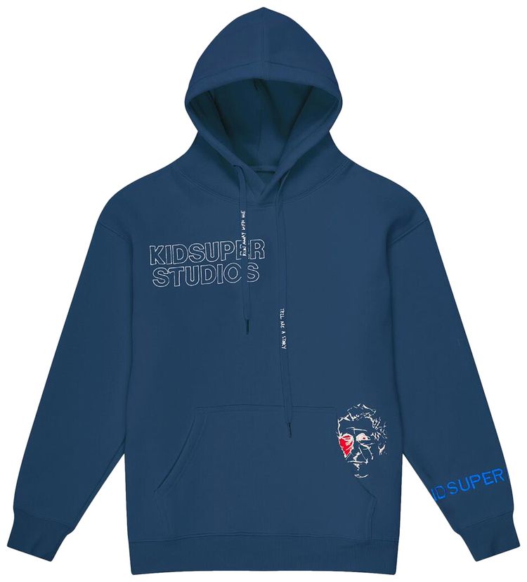 KidSuper Super Hoodie Dark Blue