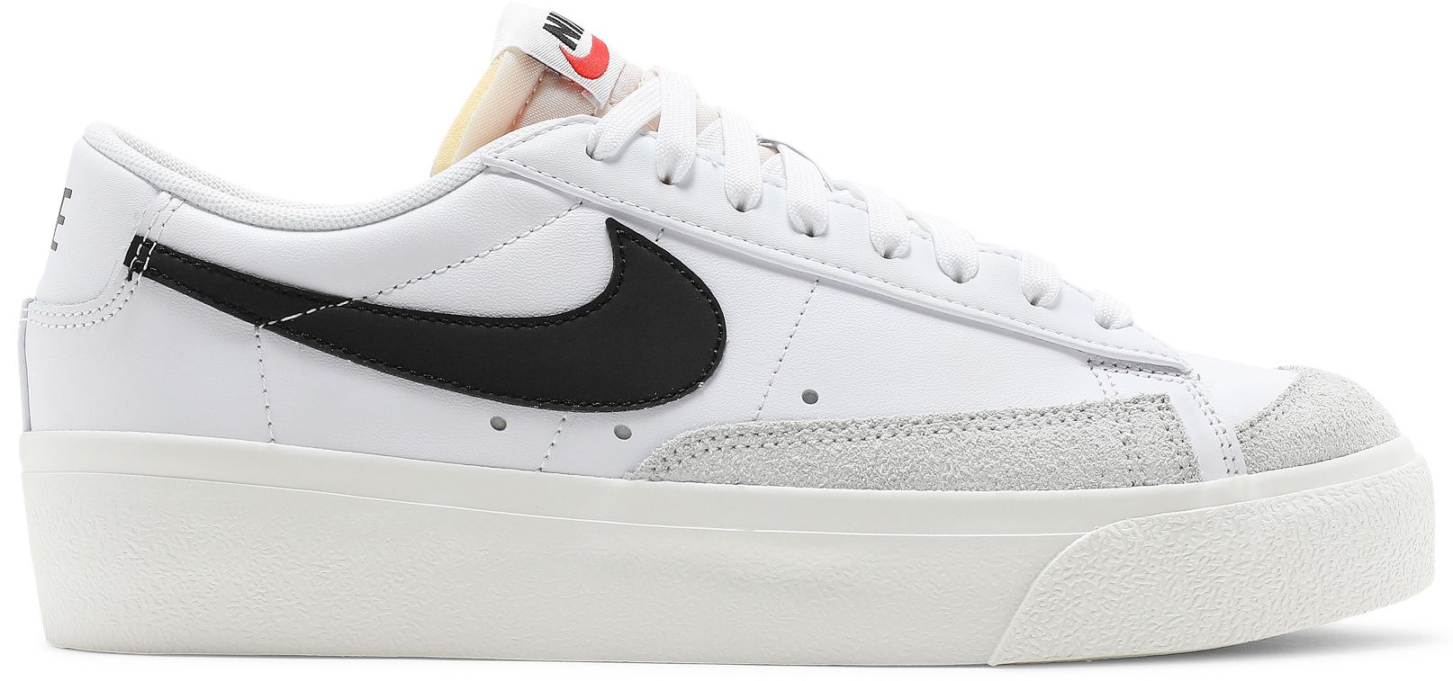 womens blazer low leather sneaker in white