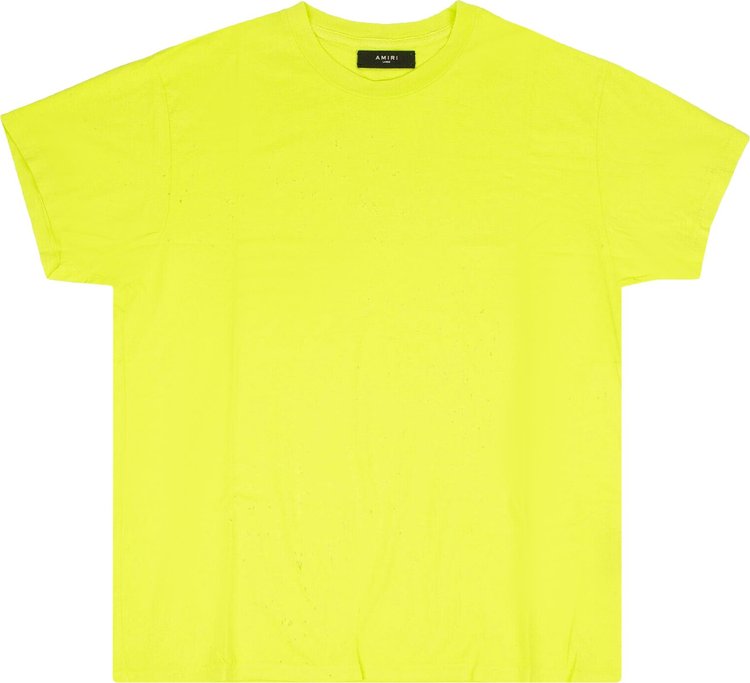 Amiri Logo T-shirt in Yellow for Men