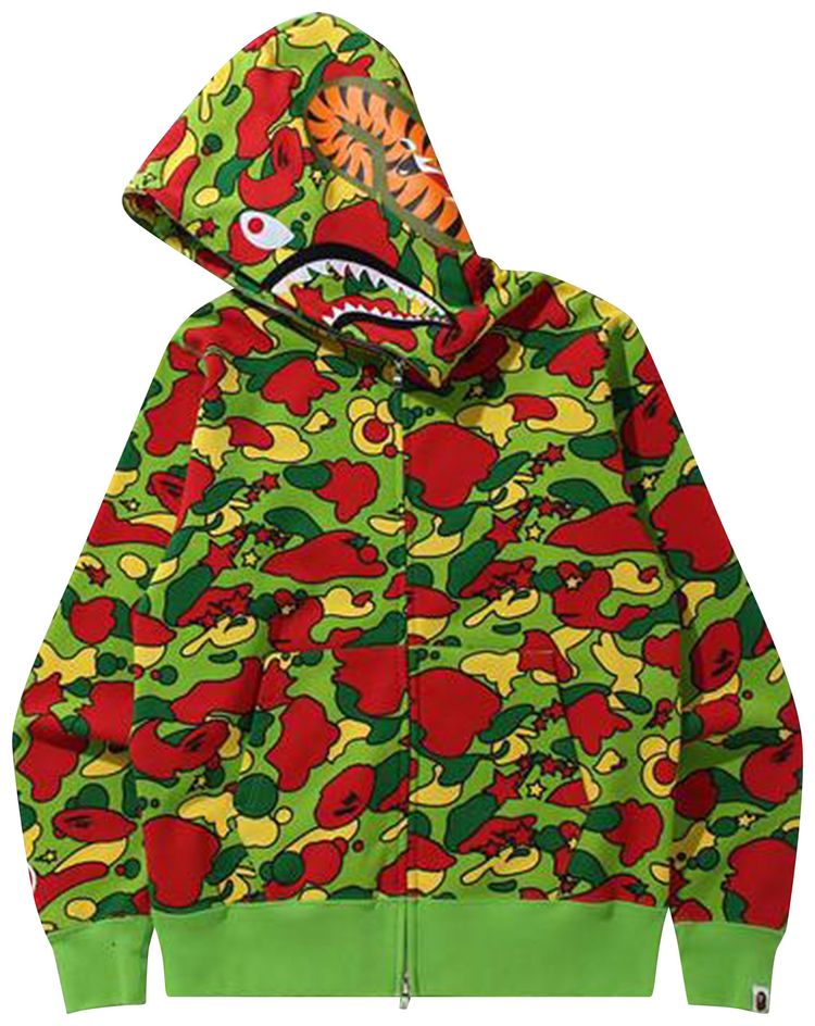 BAPE Sta Camo Shark Zip Hoodie Multi