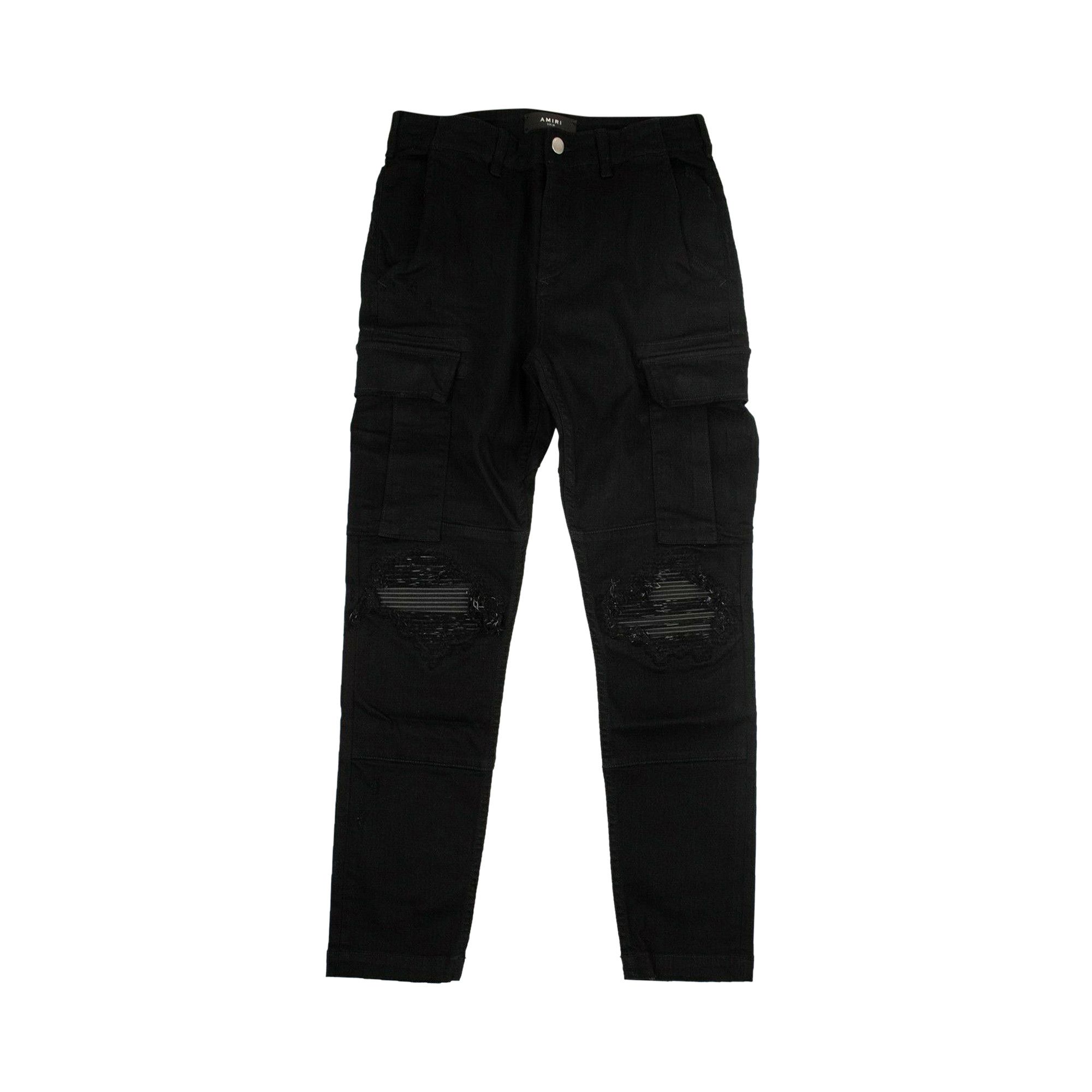 Buy Amiri MX1 Denim Cargo Pants Jeans Black WBMX1 DENBLK BLAC