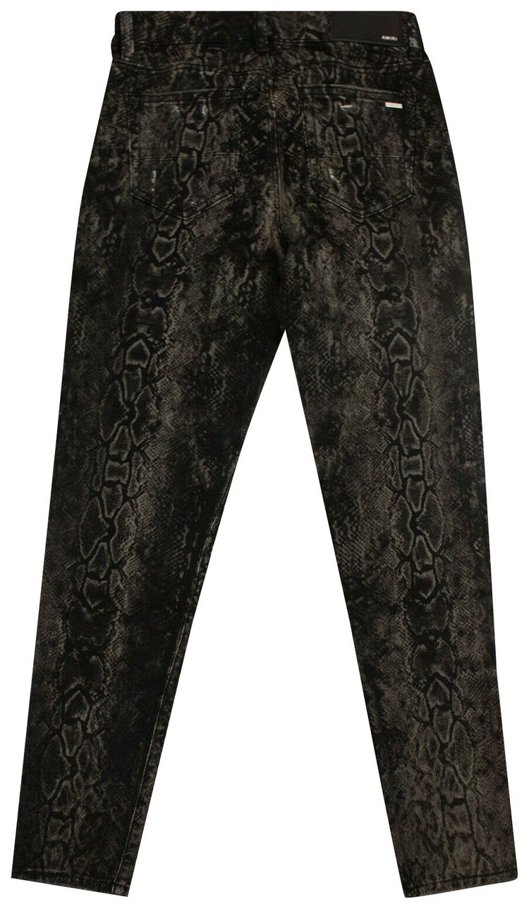 Amiri Snake Skinny Jeans BlackGrey