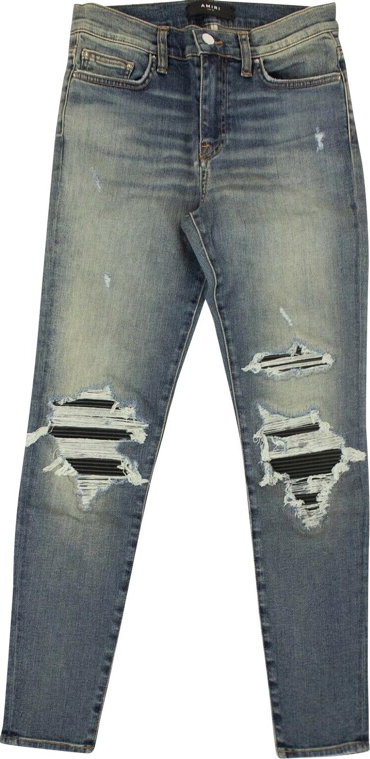 Amiri Denim Skinny Ripped Jeans 'Blue'