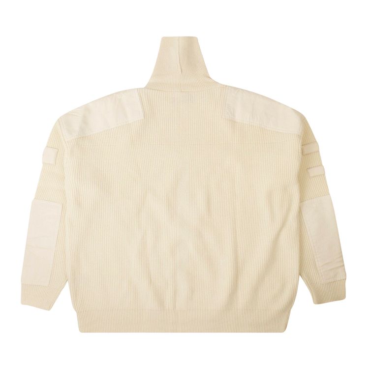 Amiri Military Patch Turtle Neck Sweater White