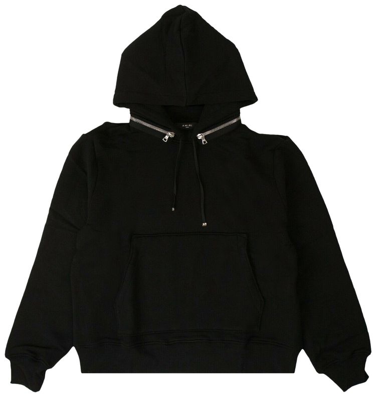 Amiri Removable Hood Hoodie Black