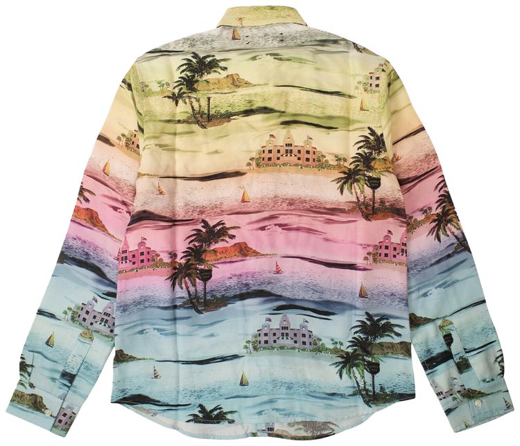Amiri Silk Beverly Hills Hawaiin Shirt Multicolor