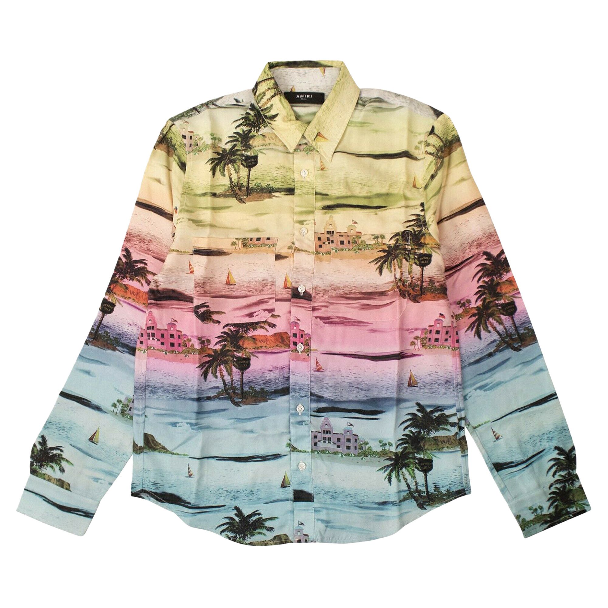 Amiri Silk Beverly Hills Hawaiin Shirt 