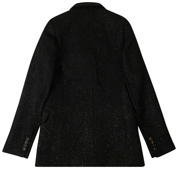 Amiri Boucle Boyfriend Blazer Jacket Black