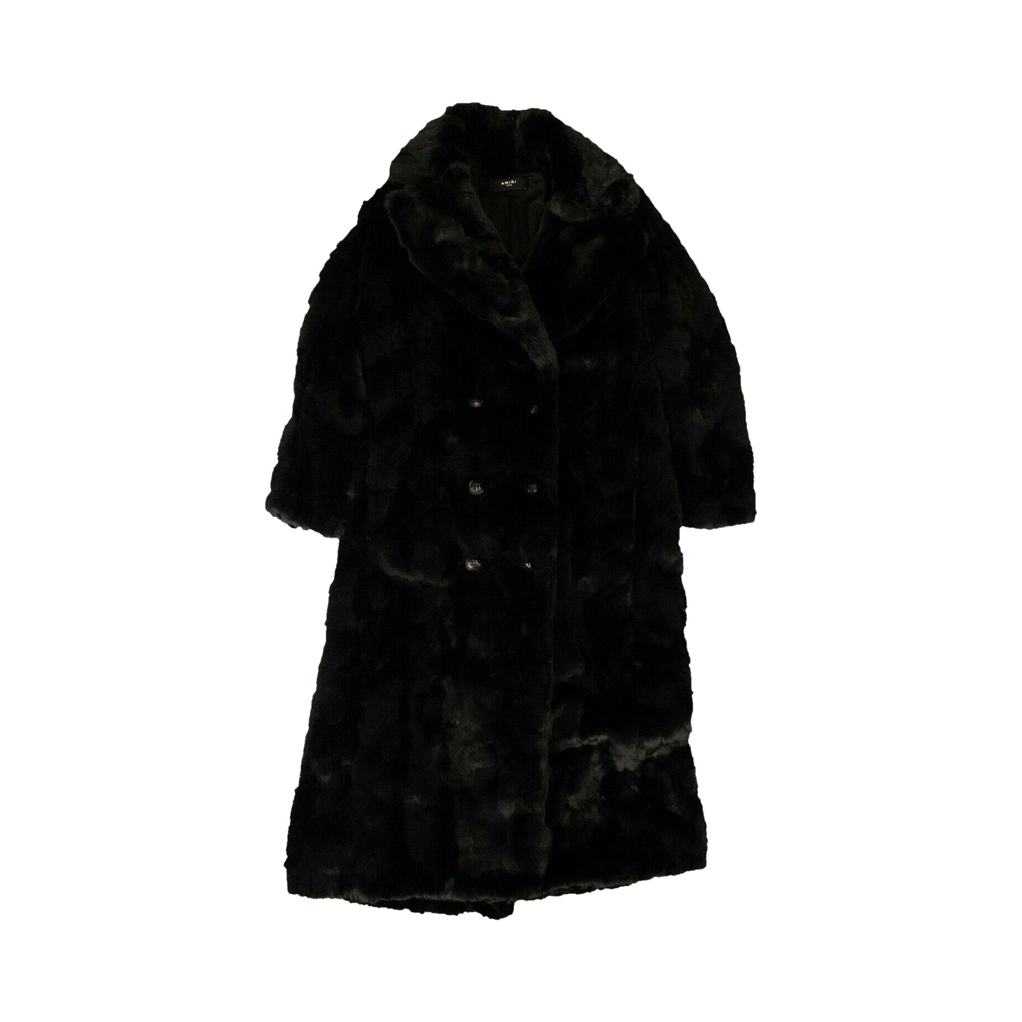 AMIRI ブラックフェイクファーコート サイズ38 AMIRI ブラックフェイクファーコート サイズ38 レディース