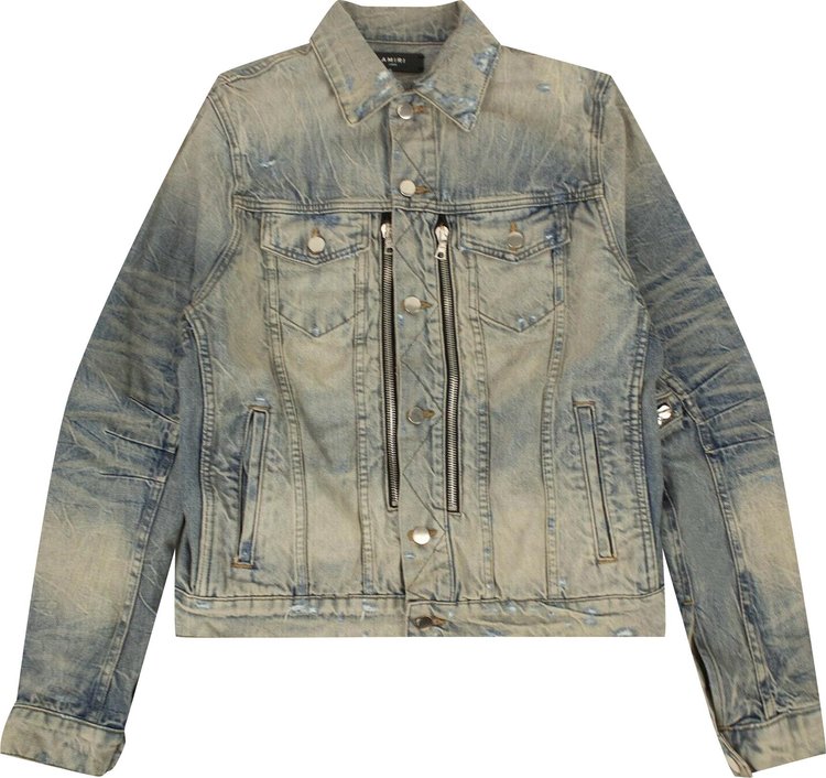 Buy Amiri Vintage Denim Jacket 'Blue' - W9M04155RDVBL BLUE | GOAT