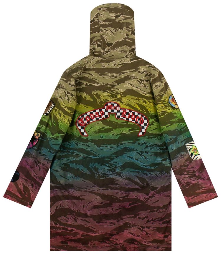 Amiri Ombre Tiger Long Parka Multicolor